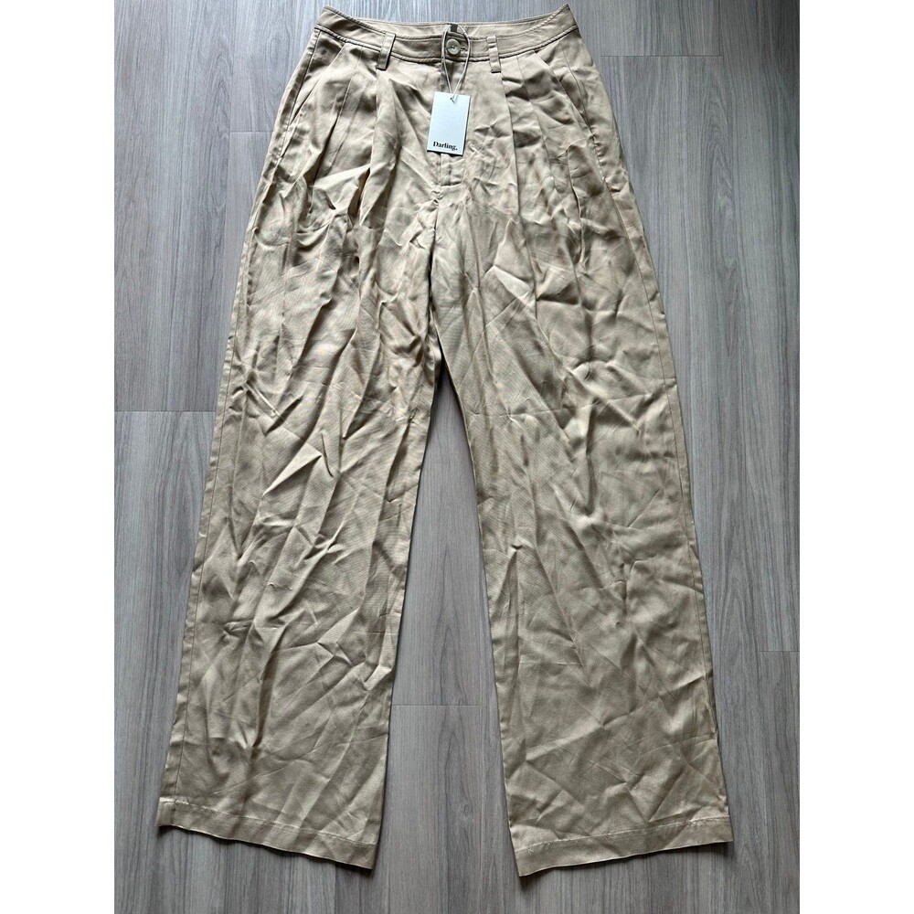 Darling Women’s Stride Wide Leg Pants‎ Tan size 6